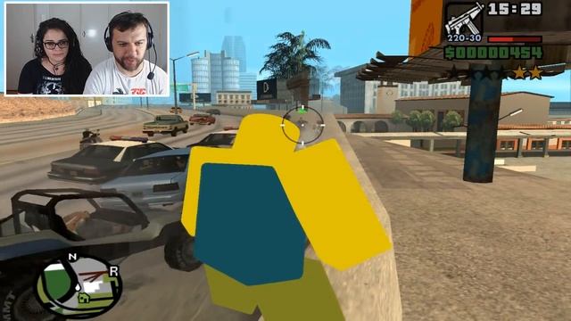 GTA SAN ANDREAS COM A SKIN DE ROBLOX смотреть онлайн