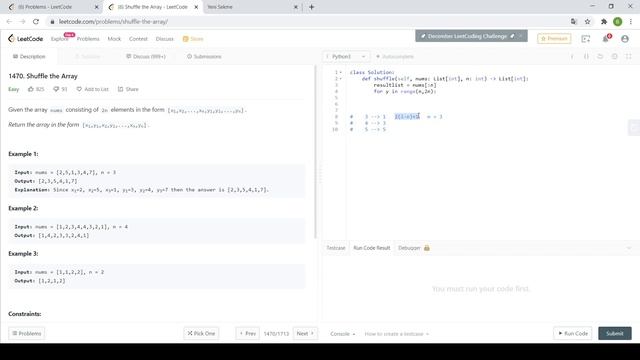 Leetcode Shuffle the Array Solution смотреть онлайн