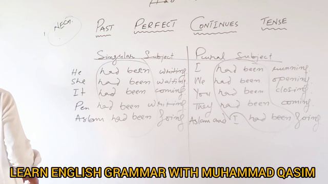 Past perfect continues tense Affirmative and Negative sentences lecture 1 смотреть онлайн