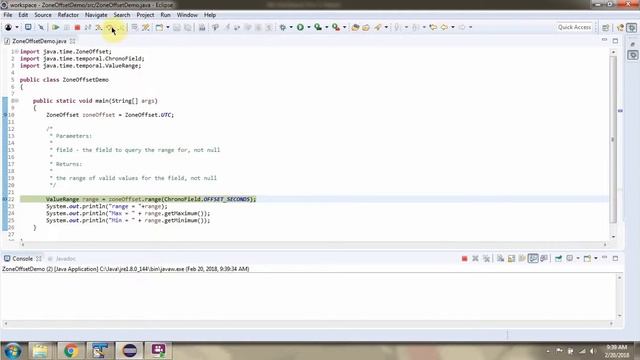 How to use range method of ZoneOffset Class? | Java 8 Date and Time смотреть онлайн