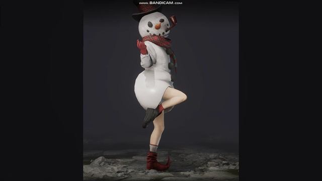 Снеговик поздравляет с наступающим новым годом)