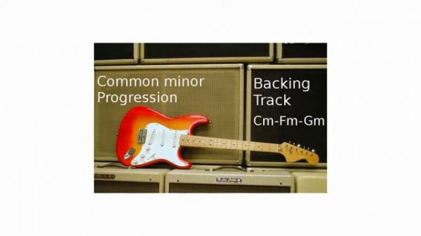 Backing Track In C minor - Common Chord Progression Cm - Fm - Gm
