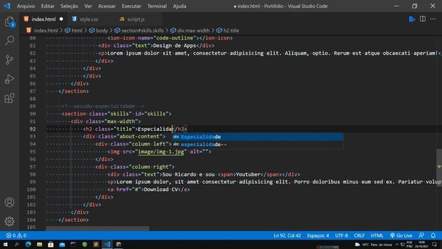 Como Criar Um Site Portfólio Para Os Seus Clientes, Responsivo! [HTML, CSS & JavaScript] смотреть онлайн