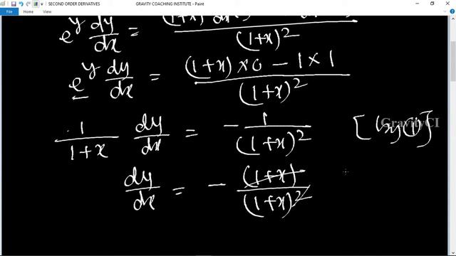 Q40 | If e^y (1+x)=1 prove that (d^2 y)/(dx^2)=(dy/dx)^2 | Second Order Derivatives смотреть онлайн