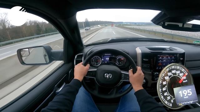 DODGE RAM 1500 HEMI 5.7 V8 "LARAMIE SPORT" TOP SPEED DRIVE ON GERMAN AUTOBAHN ? смотреть онлайн