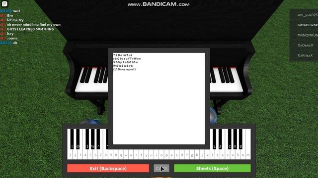 Dusttale sans sheet's for piano in roblox смотреть онлайн