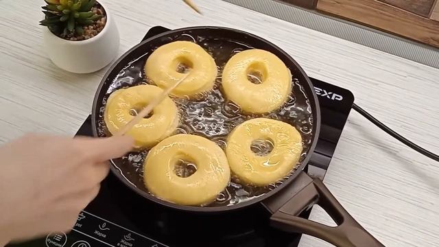 Американские пончики "Донатс" с глазурью. смотреть онлайн