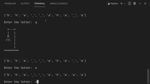 PYTHON 3 - Word Guessing Game Hangman #2021 смотреть онлайн