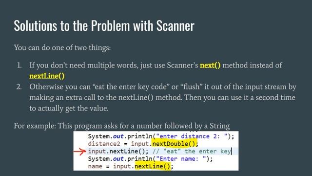 Java - Potential Problem with Scanner - Mixing Numeric and Text Input смотреть онлайн