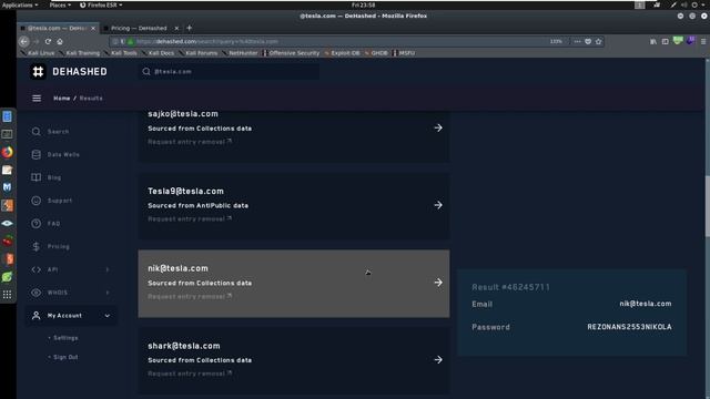 5 Information Gathering Reconnaissance - Hunting Breached Credentials with DeHashed смотреть онлайн