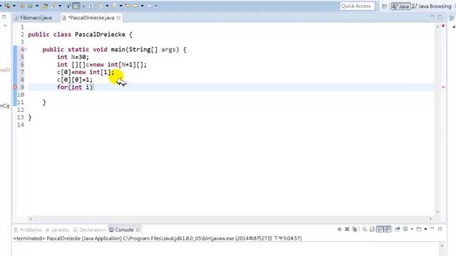Java程式利用Pascal三角計算組合數和double for-loop存至2維陣列 смотреть онлайн