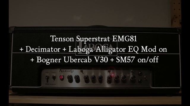 Laboga Alligator with EQ Mod - 80s Metal clip (amp comparison) смотреть онлайн