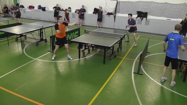 настольный теннис тактика - навесной топ-спин из-под стола Панфилов Д. - Климович М.