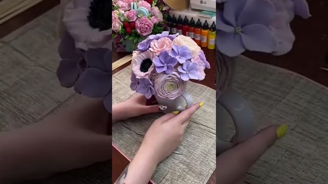 О том, как собрать букет из мыла. #творчество #мыловарение #ручнаяработа смотреть онлайн