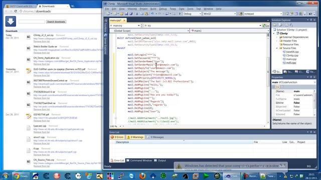 Send mail from gmail using c++ (native) visual studio 2010 work 100%, HD смотреть онлайн