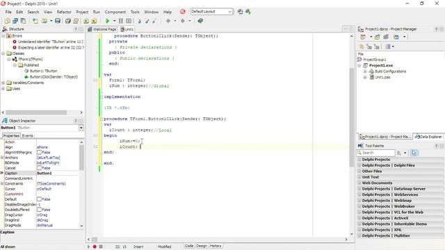 Delphi - Declare variables смотреть онлайн