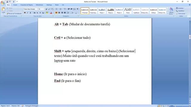 TOP Atalhos De Teclado Do Windows, Word, Wordpress E Internet Browser | Aula Tutorial