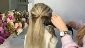 Прическа «мальвинка» за 5 минут | Easy hairstyle for long hair