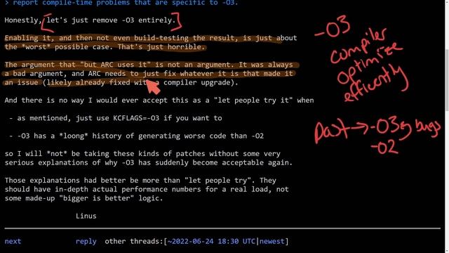 Linux Kernel will NOT use -O3 Optimizations!! - Linus Torvalds explains why. смотреть онлайн