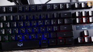 SVEN KB-G7400 обзор. Недорогая игровая клавиатура с подсветкой