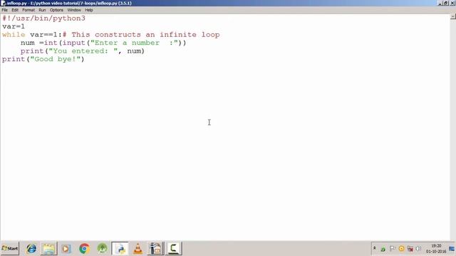 Python - Infinite While Loop смотреть онлайн