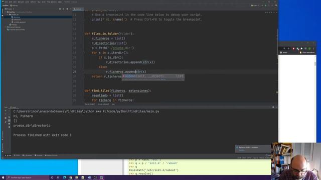 Buscar ficheros en Python смотреть онлайн
