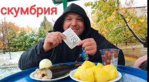 МУКБАНГ Скумбрия с картошкой/ОБЖОР дачно-осенний