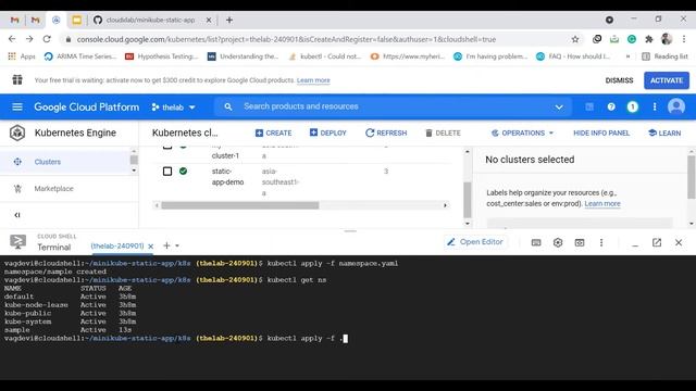 3 Deploying Static App on GKE смотреть онлайн