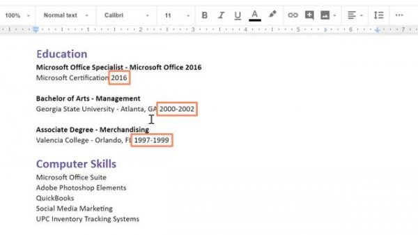 Google Docs: Indents and Tabs
