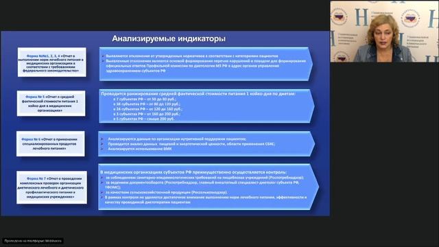 Вебинар «Состояние медицинской помощи по профилю «диетология»