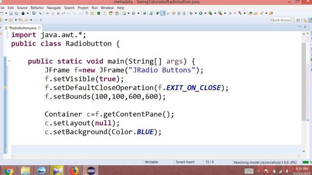 Java Swing(urdu/hindi)-19- JRadio Button -01- Creating a Radio Button and ButtonGroup in java смотреть онлайн