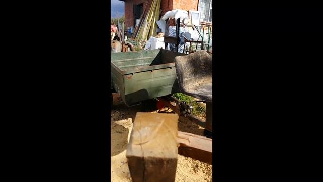 Домкрат, для подъема кузова прицепа мотоблока. смотреть онлайн