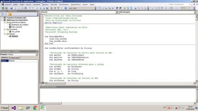 Importação XML NF-e Excel VBA смотреть онлайн