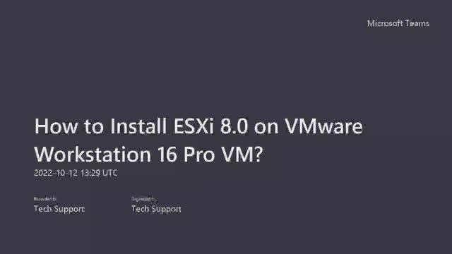 How to Install ESXi 8.0 on VMware Workstation 16 Pro VM? | Home Lab смотреть онлайн