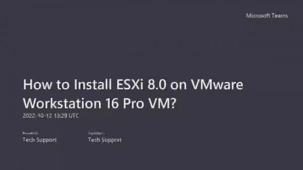 How to Install ESXi 8.0 on VMware Workstation 16 Pro VM? | Home Lab