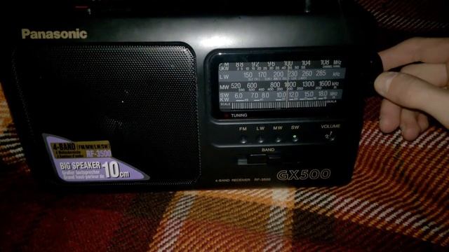 Радиоприёмник Panasonic GX500 приём в ночное время на даче смотреть онлайн