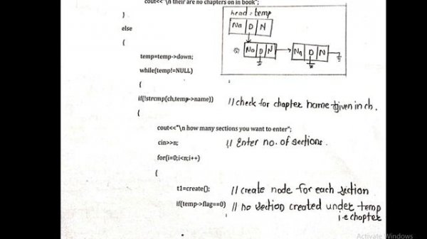 DSA Program(with code & output)- Tree of Book, Chapters, Sections & Subsection.