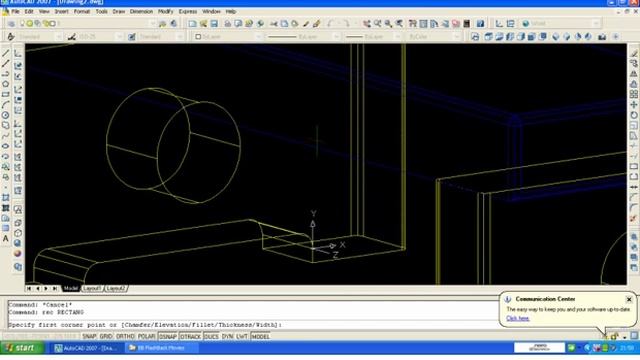 free tutorial 3d Autocad beginner stool 1 part 3 смотреть онлайн