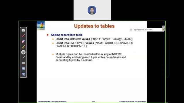 16 Introduction to SQL|| DDL || Create Table|| Column Domain|| Set constraints || Update Tables смотреть онлайн