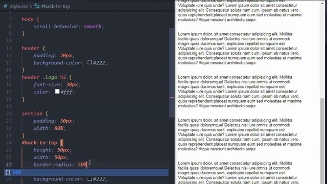 Scroll To Top Button using HTML & CSS & JavaScript only | Coder_mvn смотреть онлайн