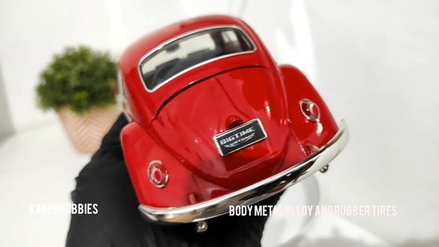 VW Volkswagen beetle1959 black red edition by #jada toys 1/24 scale miniatur mobil classic смотреть онлайн