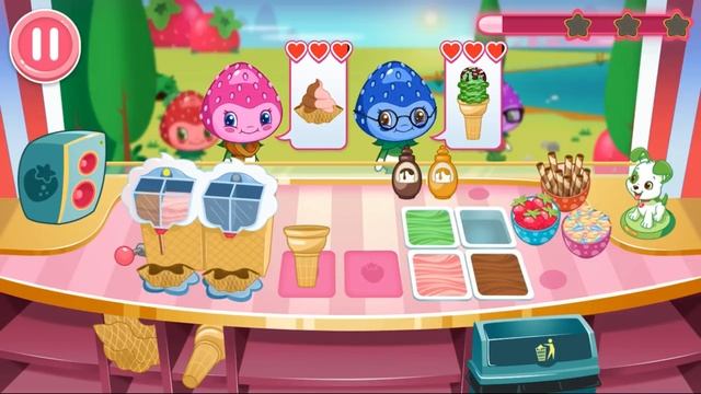 Шарлотта Земляничка Остров Мороженного прохождение #2 Новые виды Мороженого и Украшения Фургончика смотреть онлайн
