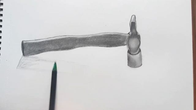 3d hammer drawing with ground crack step by step || easy sketch of hammer ||@shade2shape смотреть онлайн