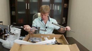 Душевая система из Китая. Система со смесителем, стойкой и тропическим душем. Распаковка и обзор