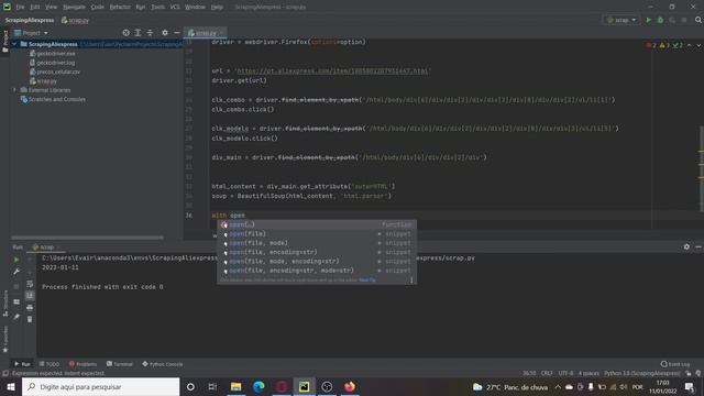 Web Scraping de produtos com combo no Aliexpress com Python смотреть онлайн