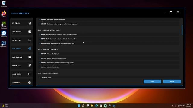 Bimmer-Utility - Reading & Clearing Errors