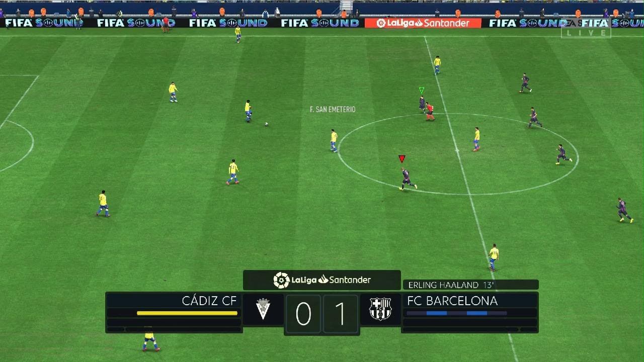 FIFA 23 голевой пасс с центра поля