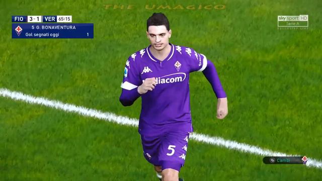 PES 2021 - RIVINCITA 13° GIORNATA SERIE A - FIORENTINA VS VERONA 1-1 смотреть онлайн