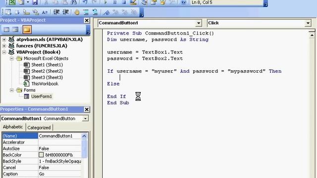 Excel -Custom Password Form смотреть онлайн