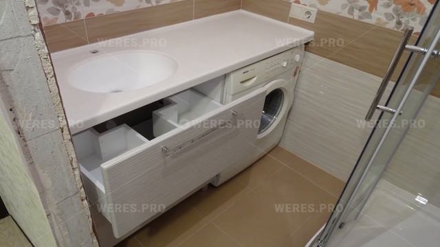 10 Проектов!!! Столешница над стиральной машиной в ванной комнате!!! смотреть онлайн